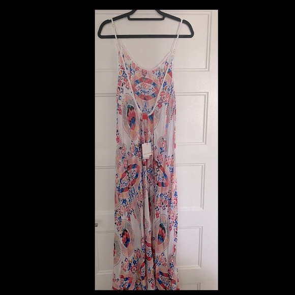 Red Carter -White/Multi Colored Summer Dress - Picture 2 of 2